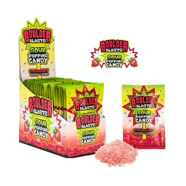 Boulder Blasts Sour Popping Candy