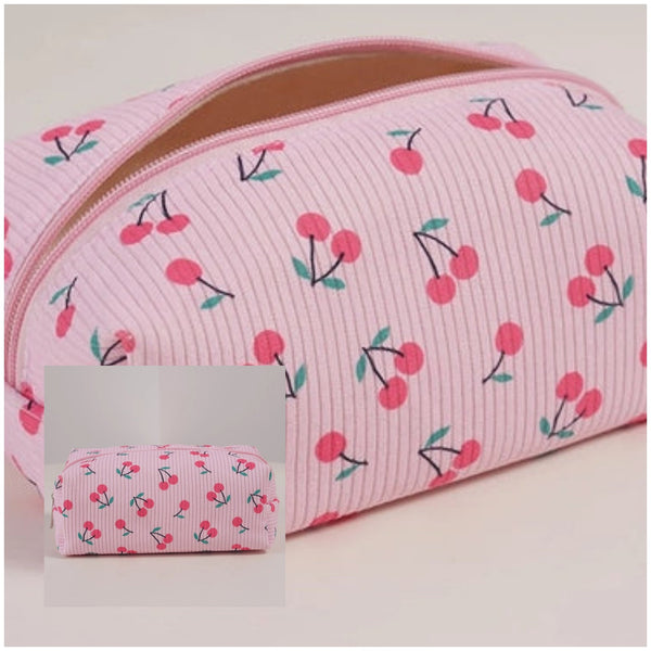 Cherry Makeup Cosmetic Pouch Bag