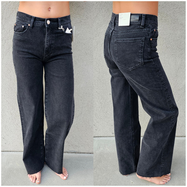 DL1961 Lily Wide Leg Jeans- Nightshade