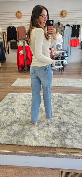 Judy Blue Mid Rise Straight Leg