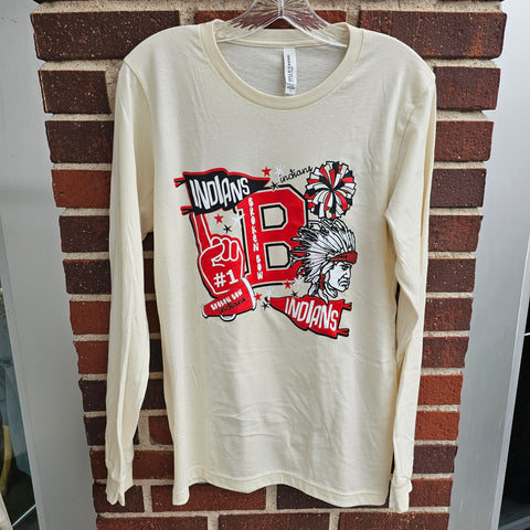 Broken Bow Indians Long Sleeve Spirit Tee