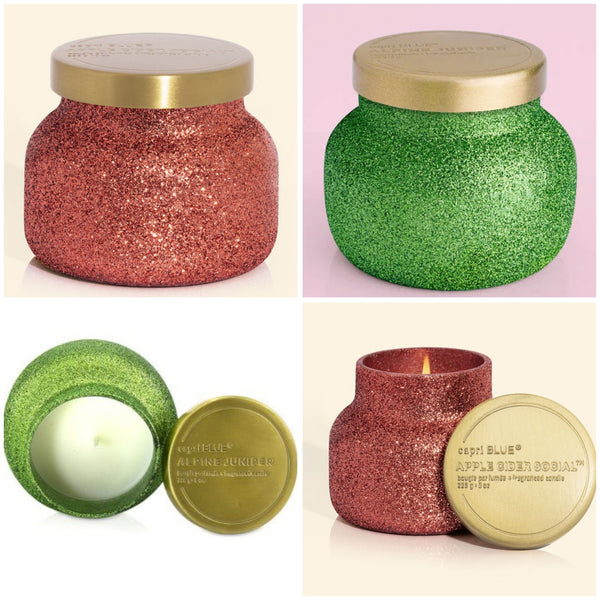 capri BLUE Holiday Glam 8oz Jars