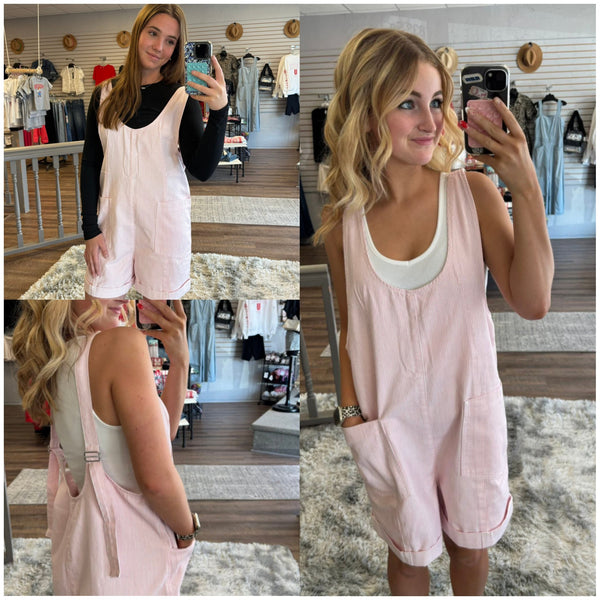 Stripe Open Back Romper