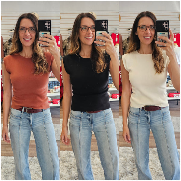 Dropped Shoulder Boat Neck Sweater Tops