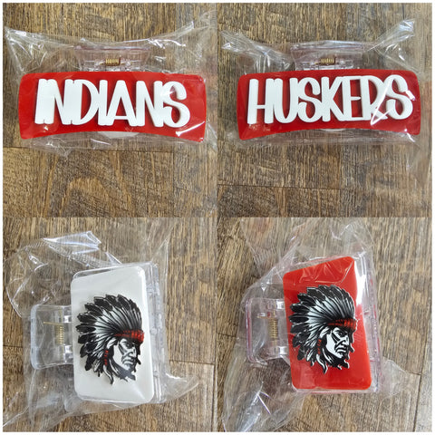 Custom School Spirit Hair Clips