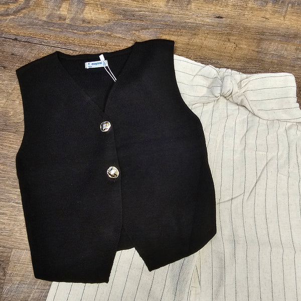 Mayoral Striped Linen Pant