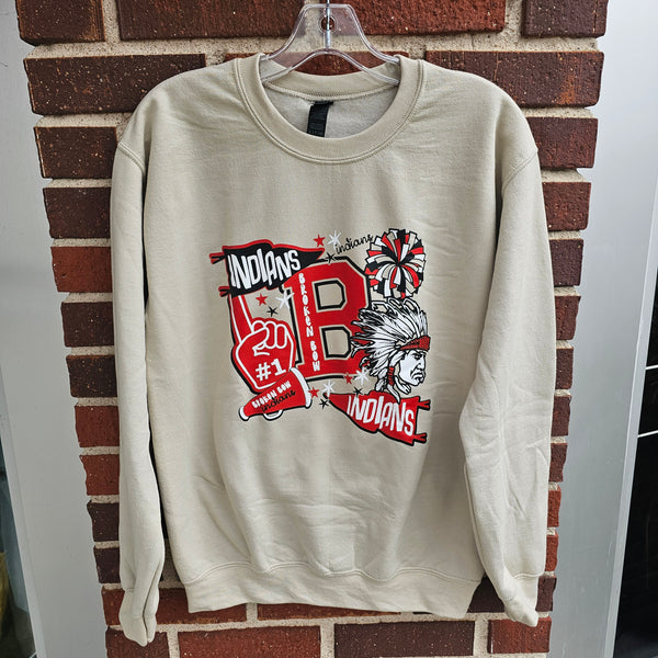 Broken Bow Indians Spirit Crewneck