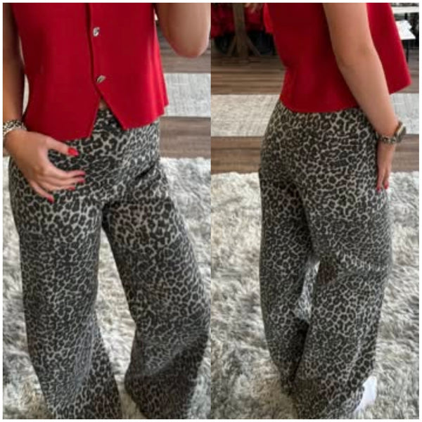 Miou Muse Leopard Print Pants
