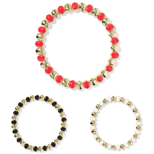 Daphne Enamel Gold Stretch Bracelet