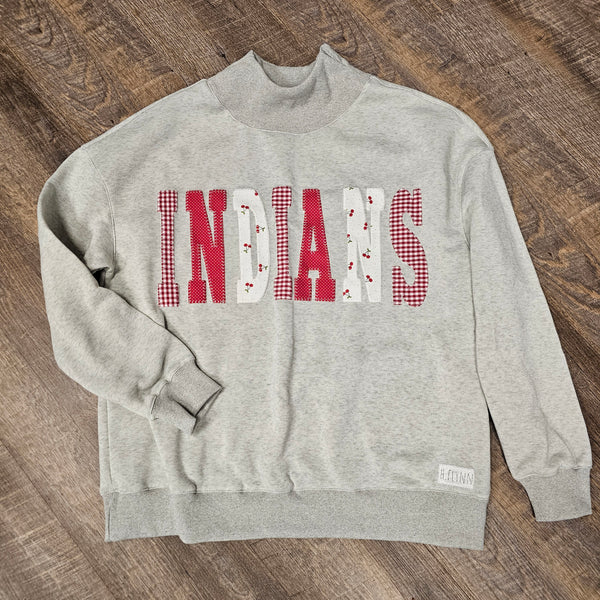 Patchwork Indians Mockneck Sweatshirt