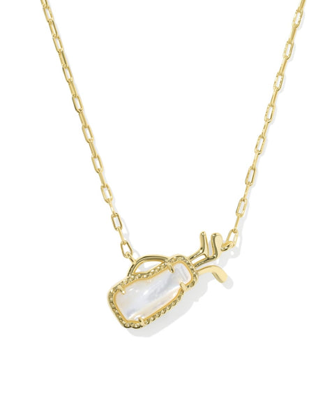 Golf Gold Short Pendent Necklace