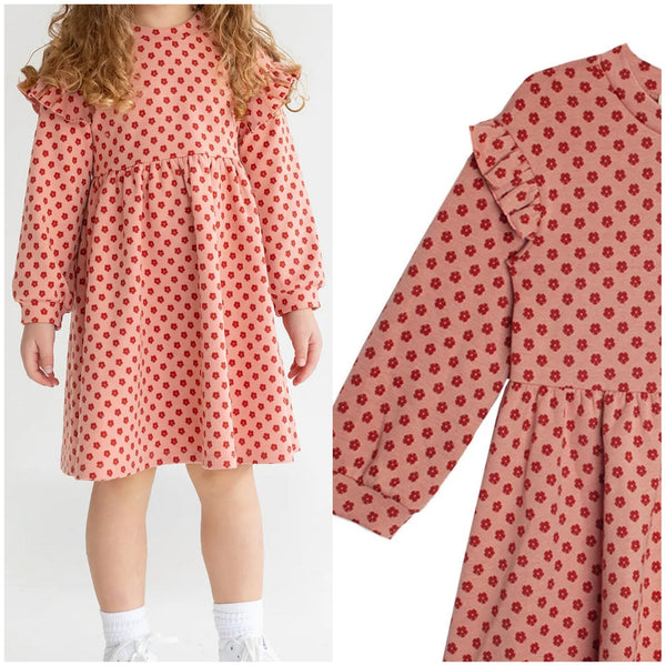 Mabel + Honey Red Velvet Dress