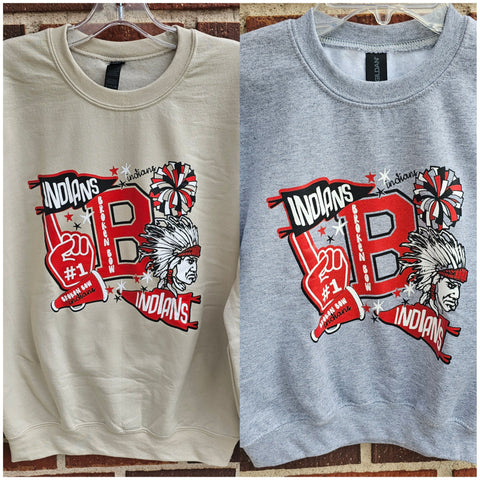 Broken Bow Indians Spirit Crewneck