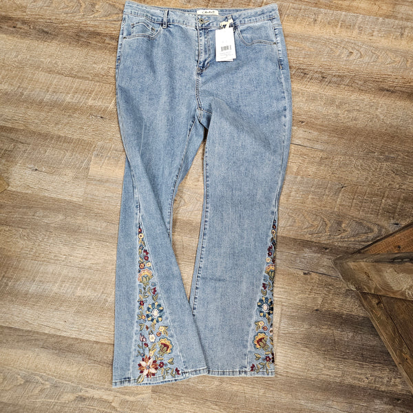 Charlie B. Crocheted Bootcut Jean