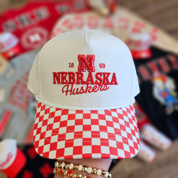 Nebraska Albon Checkered Hat