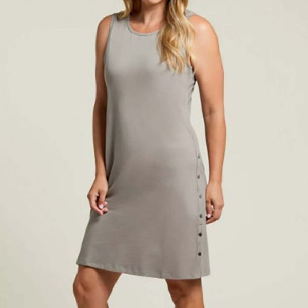Tribal Side Snap Sleeveless Dress