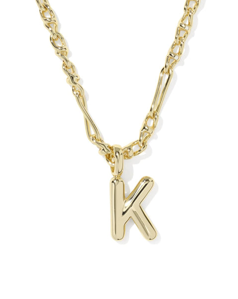 Kendra Scott Bubble Letter Short Pendant Necklace