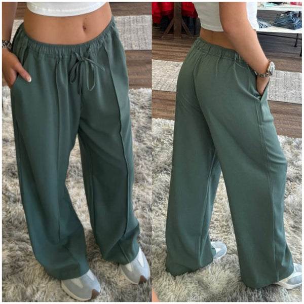T.Green Elastic Waist Pant