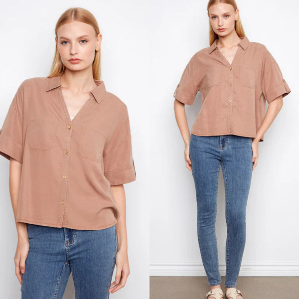 Charlie B. Tence Front Button Shirt