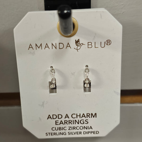 'Add a Charm' Chain Hoop Earring