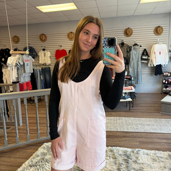 Stripe Open Back Romper