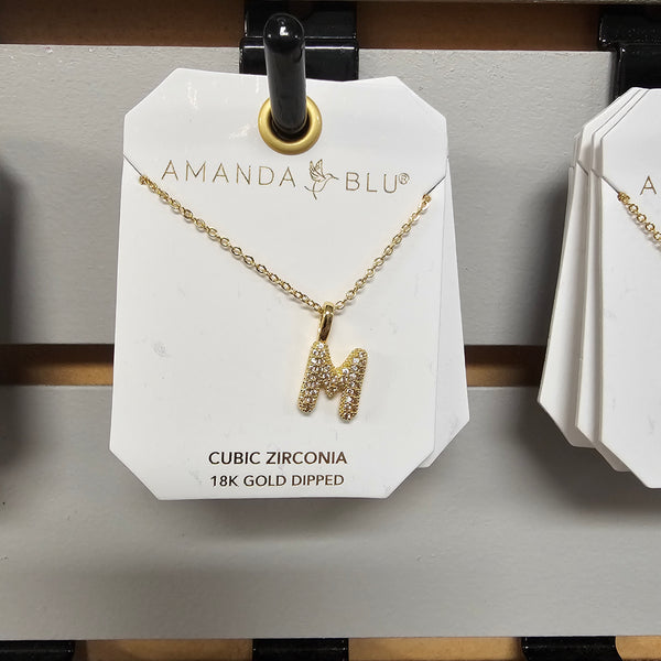 Gold Large Initial Necklaces