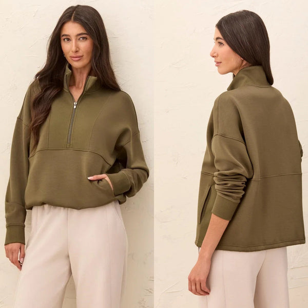 Tribal Sport Techno Quarter Zip Pullover