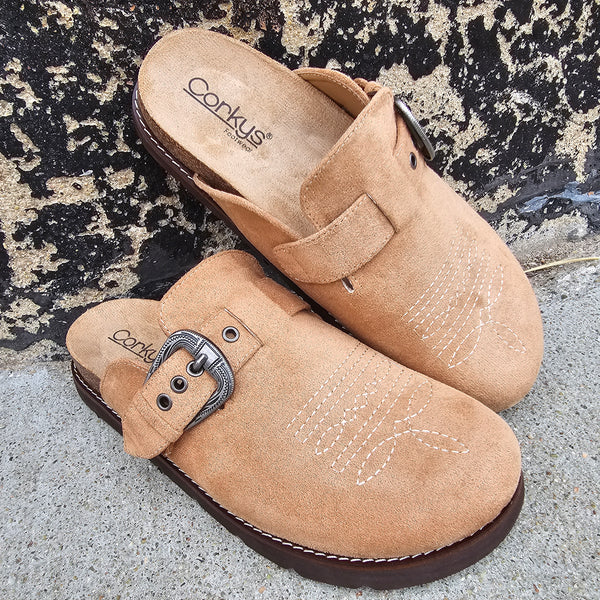 Corkys Broken In Clog in Camel