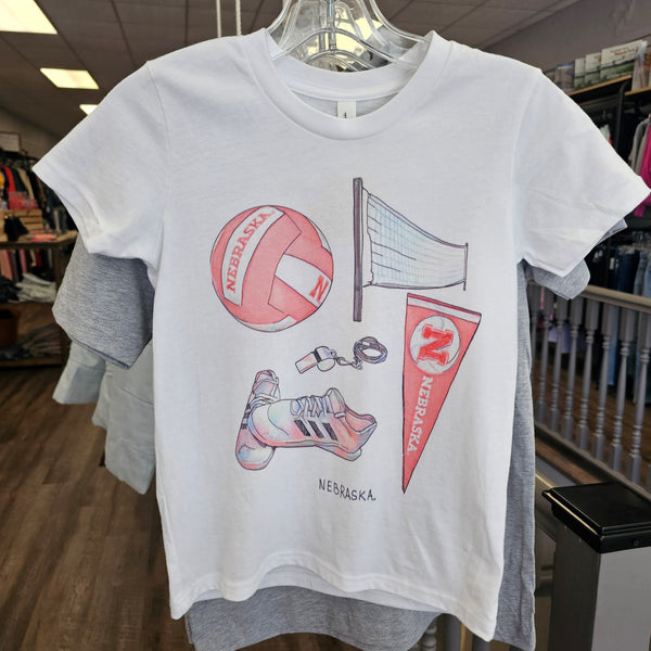 Nebraska Volleyball Tee