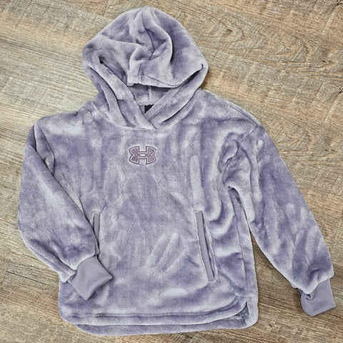 UA Girls Violet Gray Hoodie