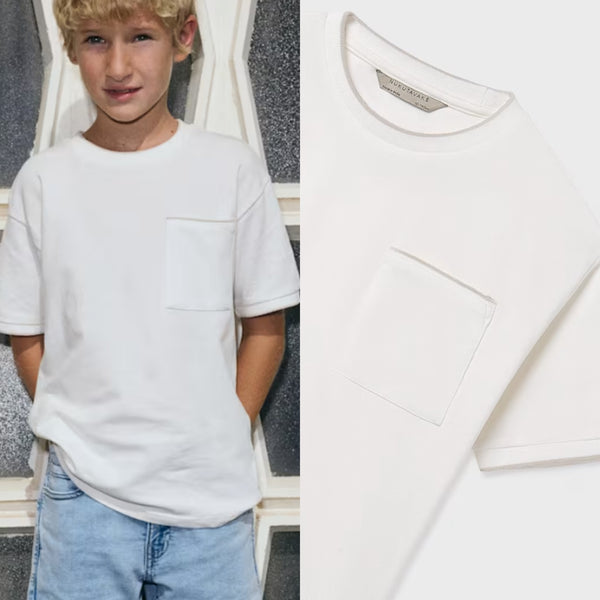 Mayoral Neutral Lined Cotton Top