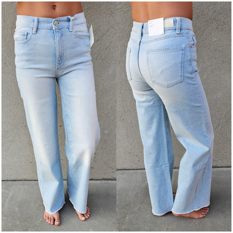 DL1961 Lily Wide Leg Jeans- Poolside