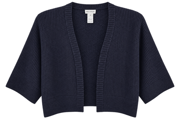 Multiples 3/4 Sleeve Open Front Cardigen
