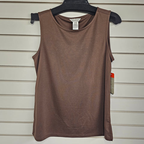 Multiples High Neck Tank Top Brown