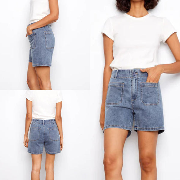 Charlie B Stretch Front Pocket Shorts