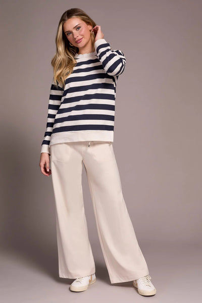 Tribal French Terry Zip Funnel Neck Sweater