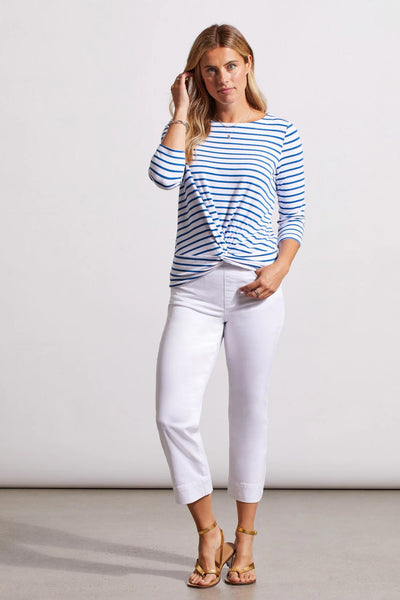 Tribal Boatneck Stripe Top