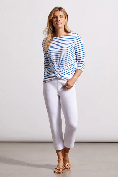 Tribal Boatneck Stripe Top