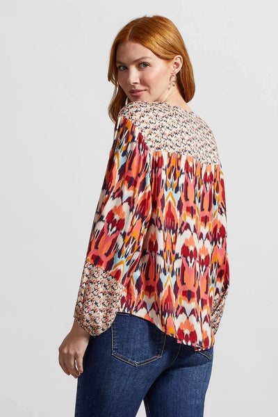 Tribal Printed Tassel Blouse