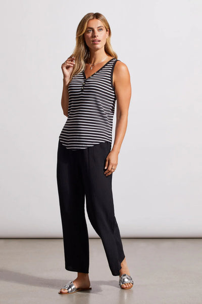 Tribal Striped Henley Tank