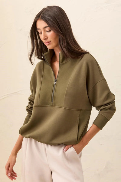 Tribal Sport Techno Quarter Zip Pullover