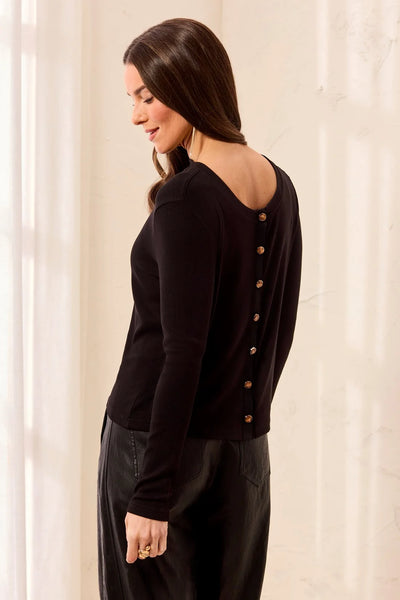 Wear Two Ways Long Sleeve Button-Front Knit Top