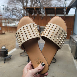 Sand & Gold Studded Sandal