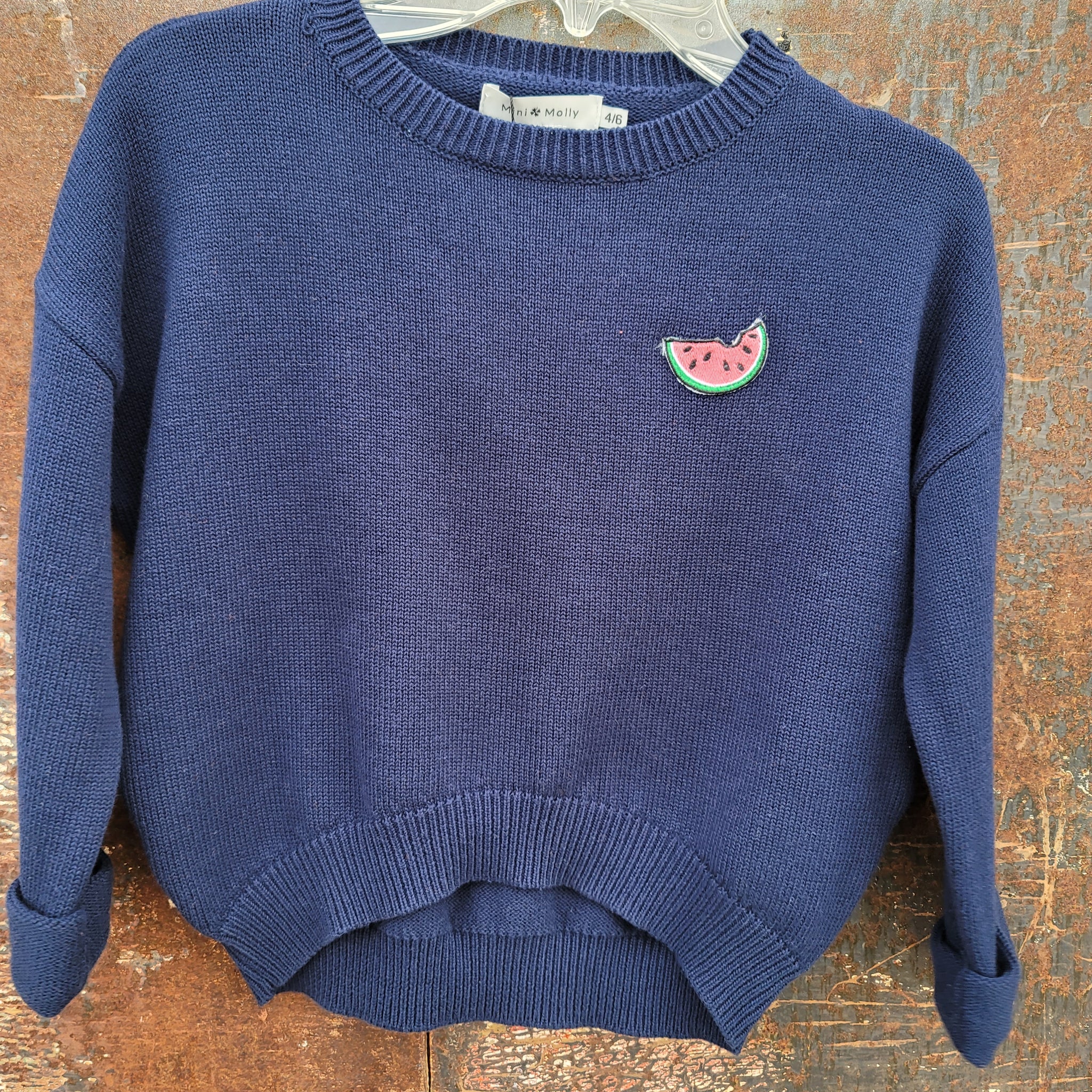 Spring Watermelon Hi-Low Lightweight Sweater