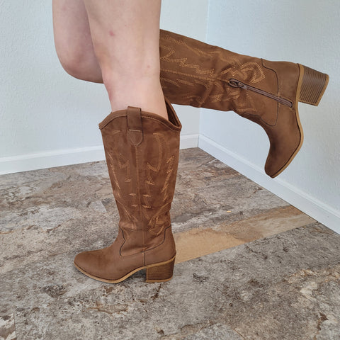 Dirty Laundry Brown Western Boot