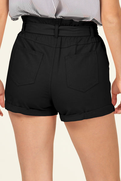High Waisted Paperbag Shorts