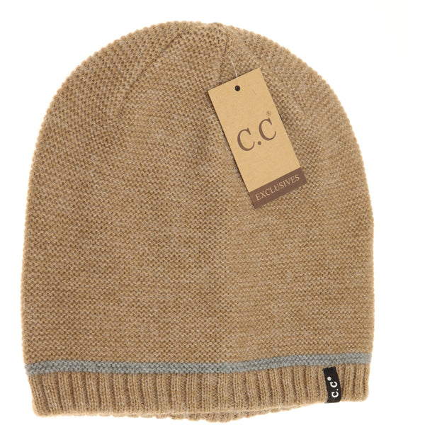 C.C Unisex Single Stripe Beanie