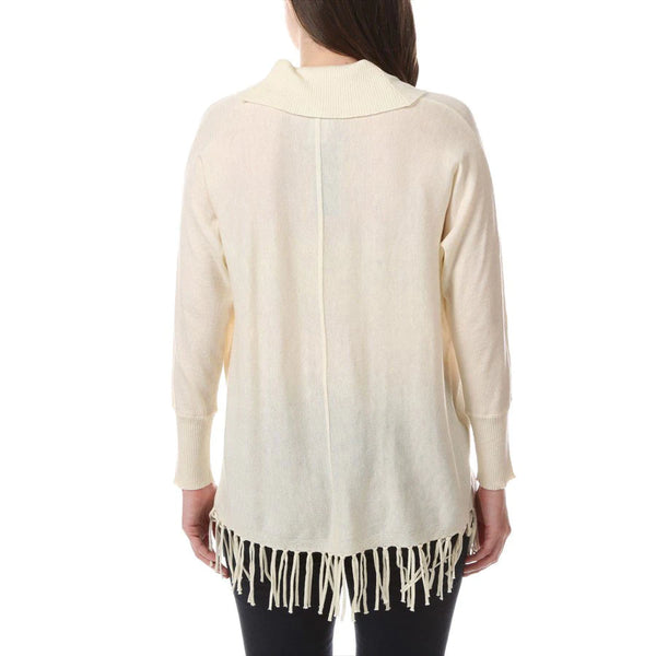 Multiples Fringed Sweater