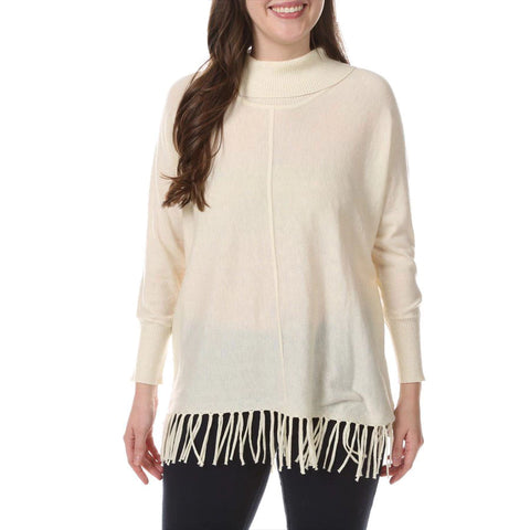 Multiples Fringed Sweater