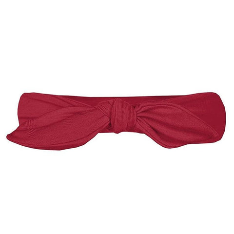 Kickee Pants Solid Crimson Bow Headband